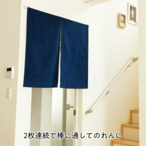 オリジナル　藍染暖簾　製作