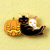 ピンズコレクション　ハロウィン2 (HW-02)　ポタリングキャット　Halloween cat pins,