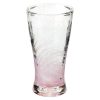 琉球ガラス　海蛍アイスロンググラス　ピンク (748-0042)　神秘的に光るタンブラー　