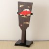 【楽天市場】羽子板飾り（大）　赤富士の木目込み細工　スタンド付き　桐製・時代仕上